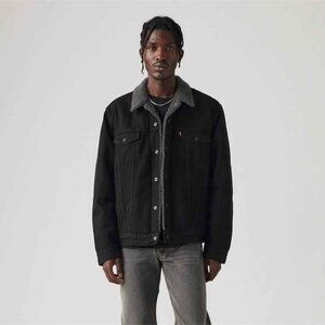 Levi’s Sherpa Trucker Jacket - Men’s XXL, Black